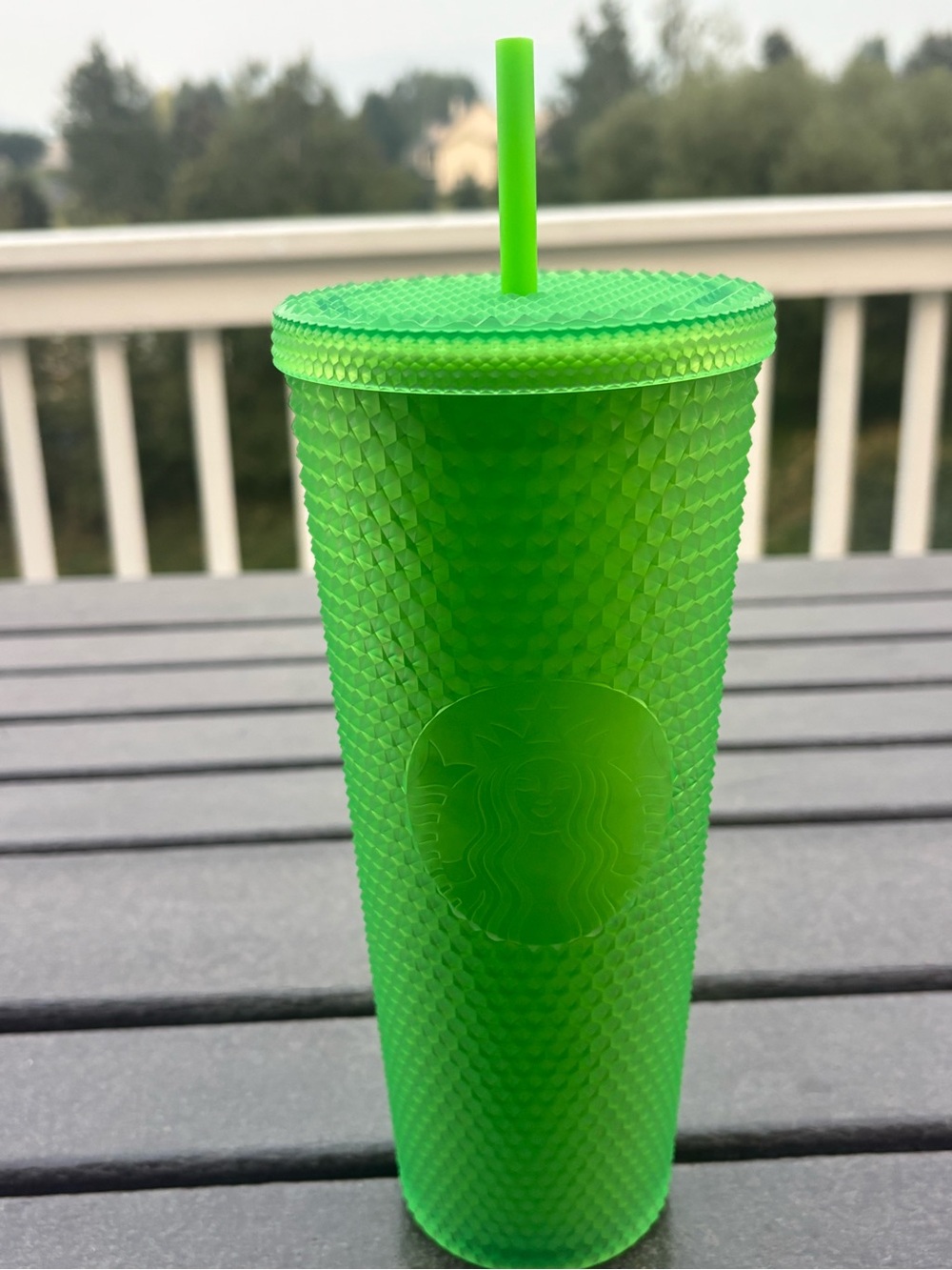 Disney World  50th Anniversary Green Studded Starbucks Tumbler